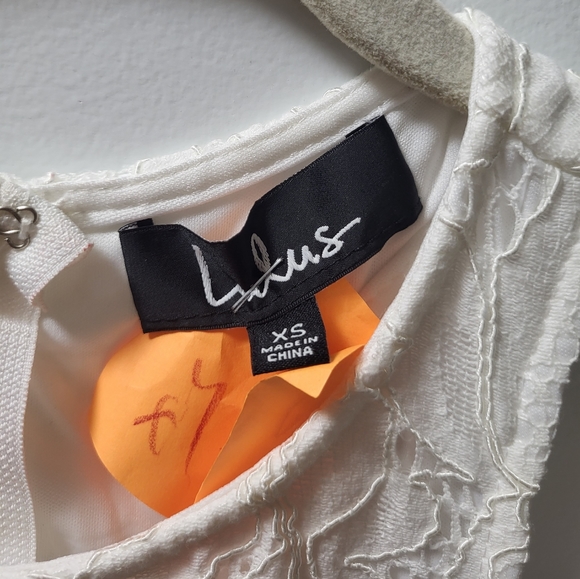 Lulu's lace white cutout dress size XS - Picture 5 of 9